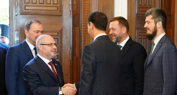Hier-le-président-Bachar-Al-Assad-a-reçu-une-délégation-russe-dirigée-par-Dimitri-Sabline-680x365
