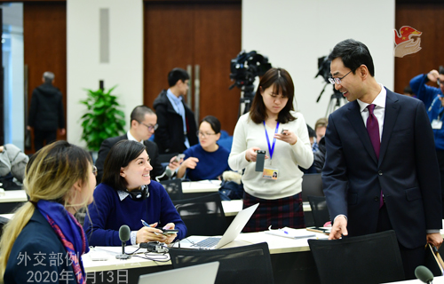 CHINE 4 Conférence de presse du 13 janvier 2020 tenue par le porte-parole Geng Shuang W020200116400691371798