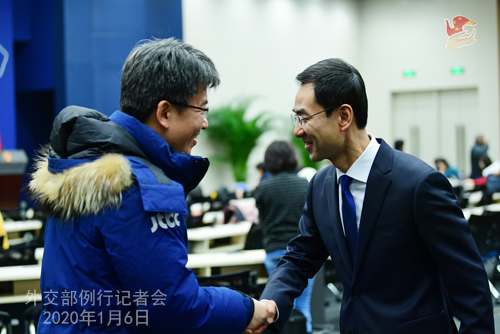 CHINE 9 Conférence de presse du 6 janvier 2020 W020200109358642268917
