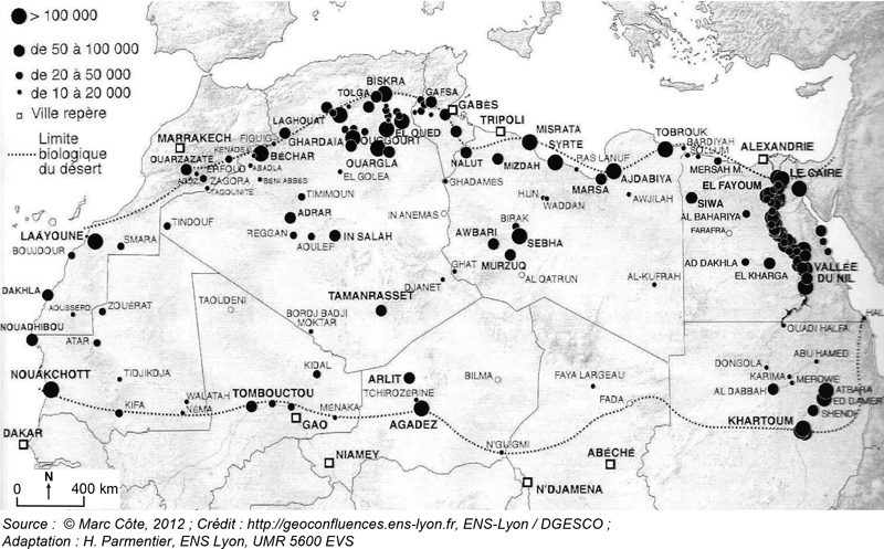 Etude de cas N°5 - le Sahara par les cartes - un espace riche, parcouru et convoité SaharaCarte4