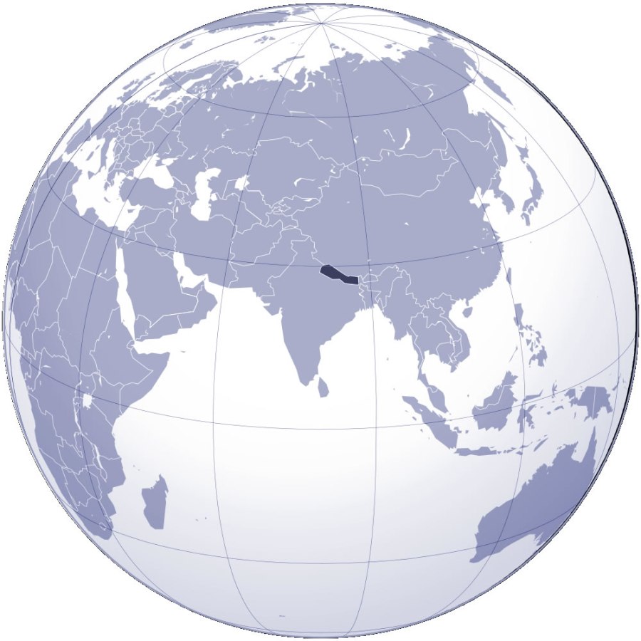 localiser-nepal-sur-carte-du-monde