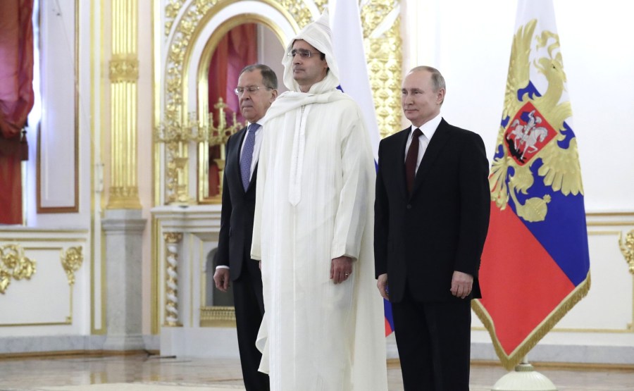 Lotfi Bouchaara (Kingdom of Morocco) presents his letter of credence to Vladimir Putin. Photo Mikhail Metzel, TASS N 5 w9HCKtmJP4w3jHer2iQcSX2XJtXYnGii