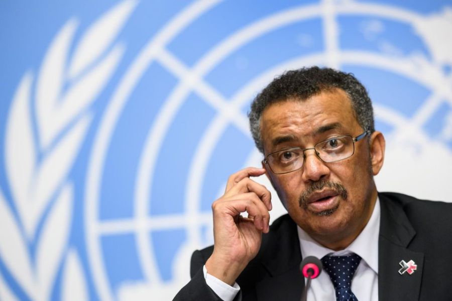 OMS Tedros Adhanom Ghebreyesus, le 24 mai à Genève. Photo Fabrice Coffrini. AFP 1024672-000_ou2ir