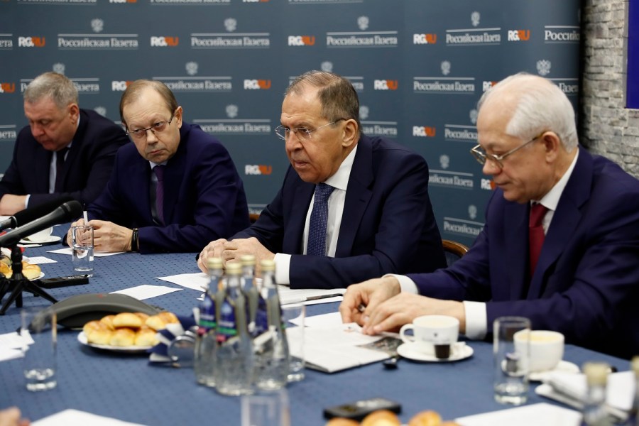 Réponses de Sergueï Lavrov, Ministre des Affaires étrangères de la Fédération de Russie, aux questions du quotidien Rossiïskaïa gazeta, Moscou, 4 février 2020 1601