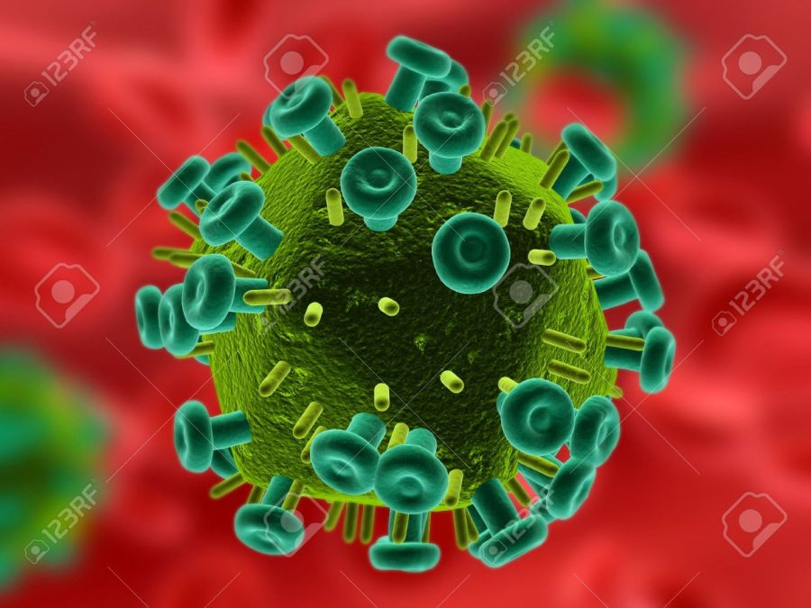 2846472-isolé-le-virus-vih