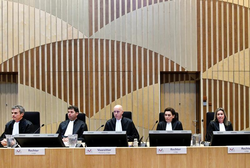 À Badhoevedorp, aux Pays-Bas, le 10mars 2020, le tribunal chargé de juger la destruction du vol MH17. PHOTO Piroschka Van De Wouw REUTERS rts35gwj_layout_comp