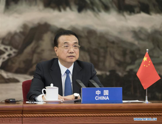 CHINE Le Premier Ministre Li Keqiang FOREIGN202004150819000598802241877