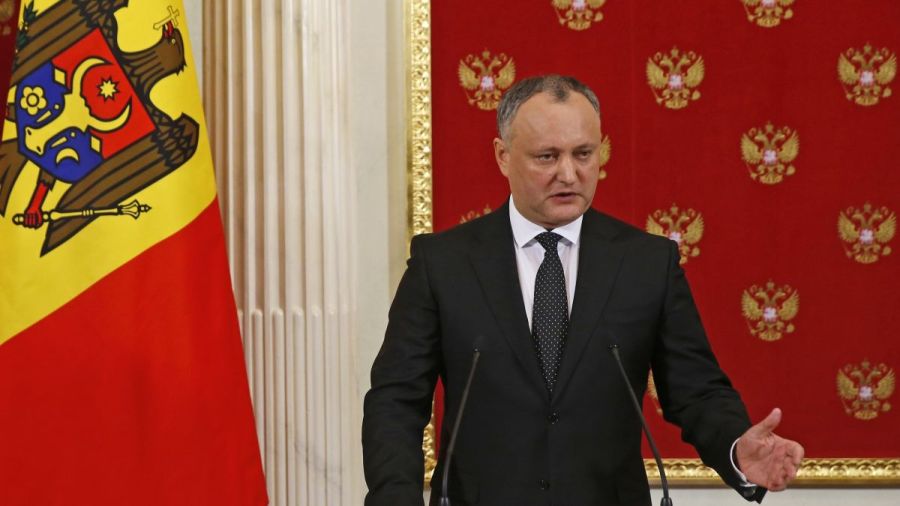 MOLDAVIE le Président moldave Dodon 1042858001