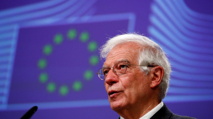 le Haut représentant pour la politique étrangère et de sécurité de l’Union européenne, BOREL 2020-04-25T105259Z_1211644787_RC2MBG9JQ5I6_RTRMADP_3_LIBYA-SECURITY-EUROPE