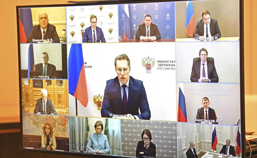 RUSSIE PH 05 SUR 5 Réunion sur la mise en œuvre des mesures de soutien économique et social (par vidéoconférence). ikyKnMR8Afn27siIOgWSqya1wpEA4vox