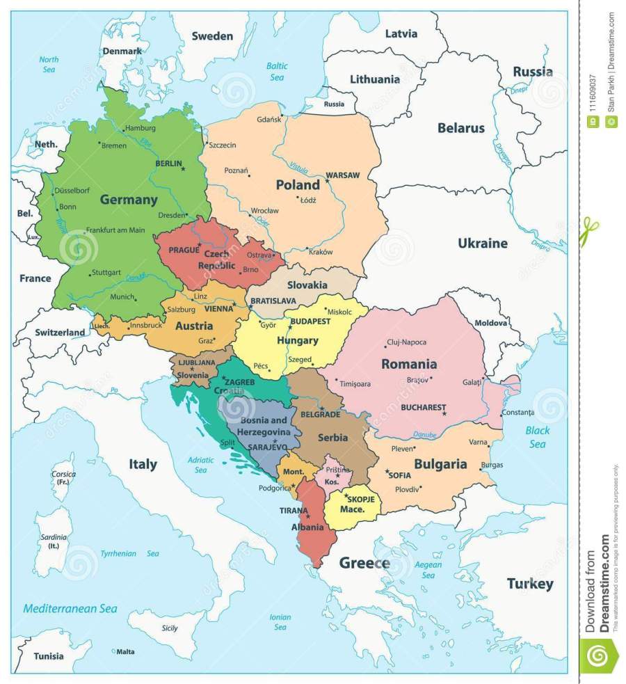 carte-politique-de-l-europe-centrale-111609037