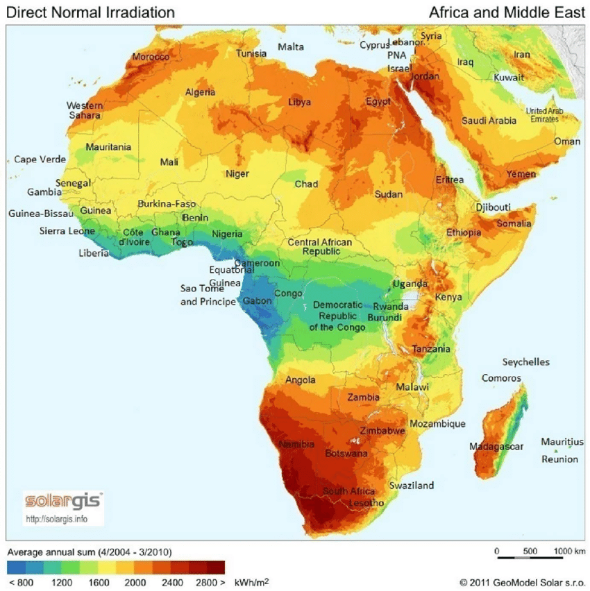 Solar-map-of-Africa