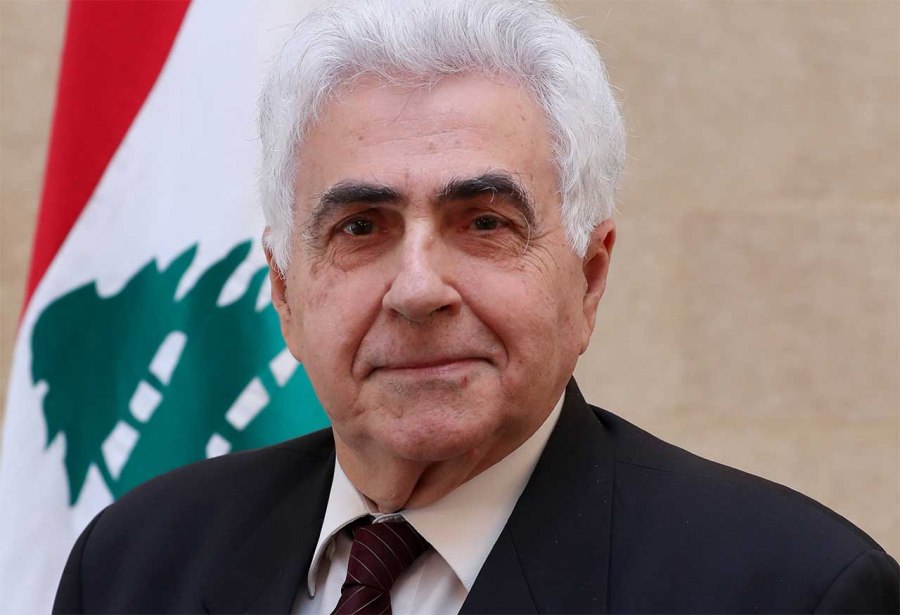 Nassif-Hitti le ministre des Affaires étrangères Nassif Hitti