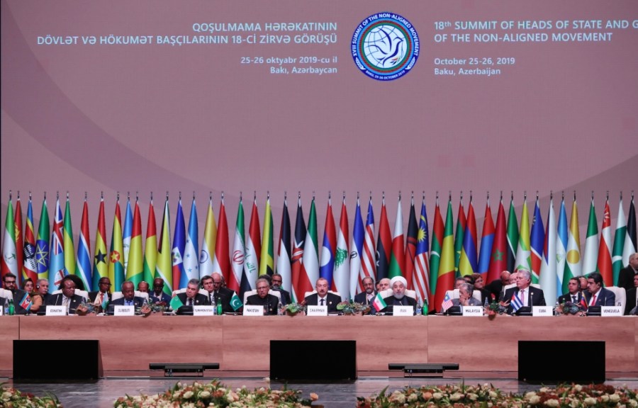 octobre 2019 à Bakou s'est tenu un sommet du Mouvement baku