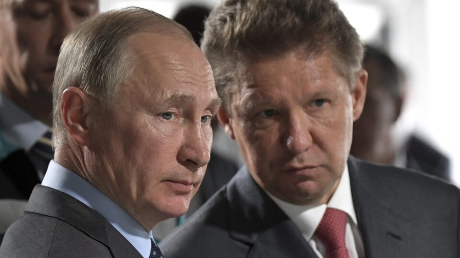 poutine-miller-gazprom-russie 2018