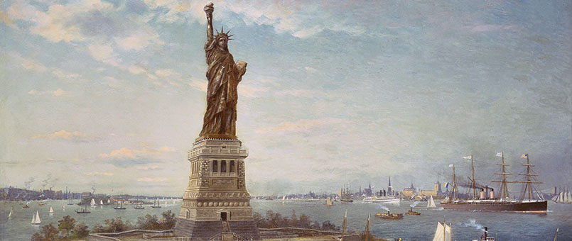 Liberty Island, New York Harbor, 1883 (oil on canvas)
