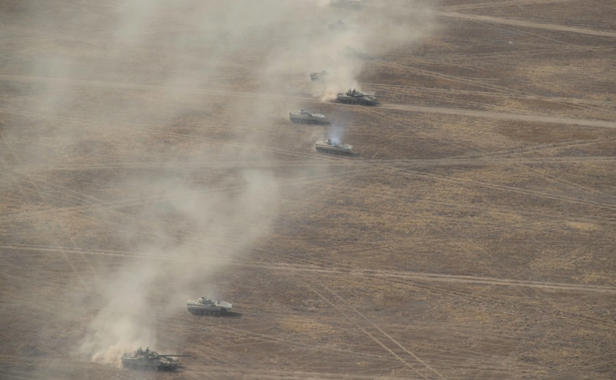 KREMLIN CAUCASE PH 5 X 17 La scène principale de l'exercice de siège stratégique Caucase-2020.