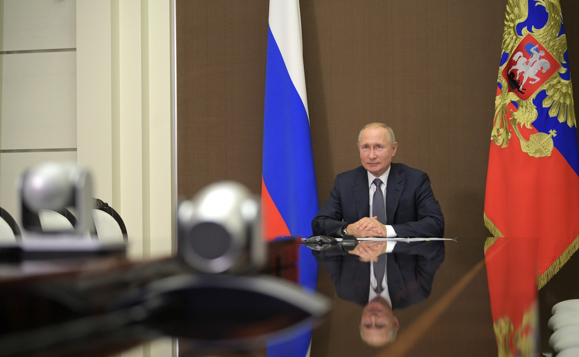 KREMLIN MOLDAVIE PH 1 X 5 DU 28.09.2020 Rencontre avec le président de la Moldavie Igor Dodon (par vidéoconférence). xcHBQQlHIcpeR0ZPwycEQWgQGkQ7dfTx