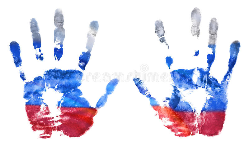l-empreinte-des-mains-des-couleurs-russes-de-drapeau-le-drapeau-de-la-fédération-de-russie-93524993