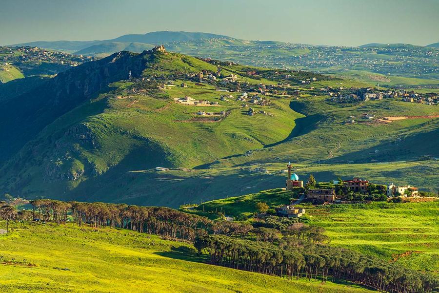 Paysage au printemps du Liban-Sud et de Nabatieh