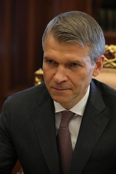 KREMLIN PH 2 X 4 DU 20.10.2020 Rencontre avec le président du conseil d'administration de la Rosselkhozbank (Banque agricole russe), Boris Listov - 20 octobre 2020