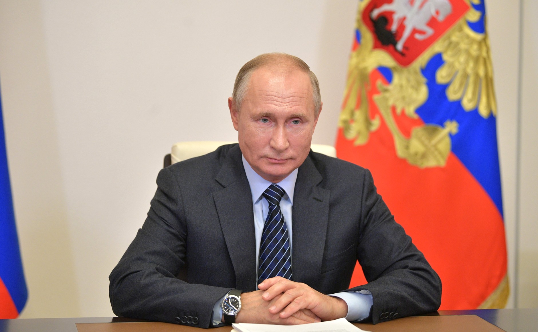 kremlin PH 3 SUR 3 DU 21.10.2020 Rencontre avec Nikita Mikhalkov (par visioconférence).