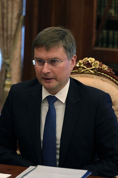 KREMLIN PH 3 X 3 12.OCT.2020 Rencontre avec le PDG d'ALROSA, Sergueï Ivanov.