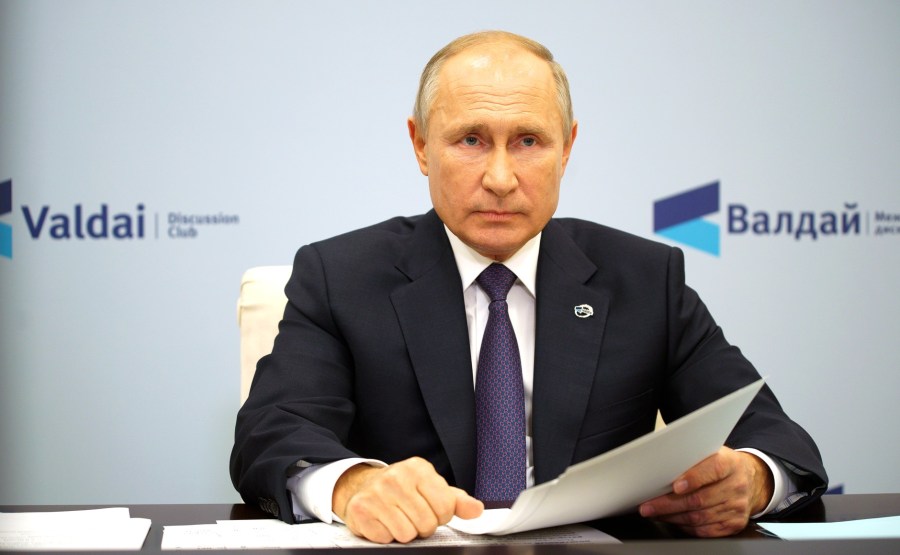 VALDAÏ PH 2 XX 5 DU 22.10.2020 Session plénière de la 17e réunion annuelle du Valdai International Discussion Club (par visioconférence).