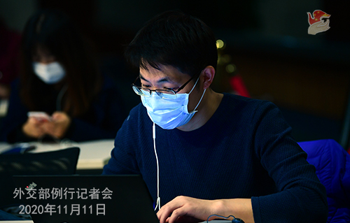 CHINE PH 10 Conférence de presse du 11 novembre 2020 tenue par le porte-parole du Ministère des Affaires étrangères Wang Wenbin