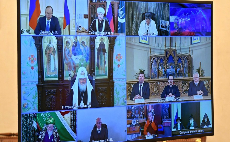 KREMLIN RELIGION 3 SUR 7 Rencontre avec des représentants d'associations religieuses - 4 novembre 2020