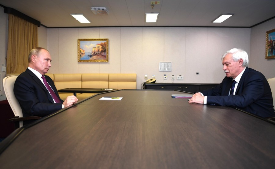 RUSSIE KREMLIN 3 XX 4 Rencontre avec le président du conseil d'administration de l'USC, Georgy Poltavchenko
