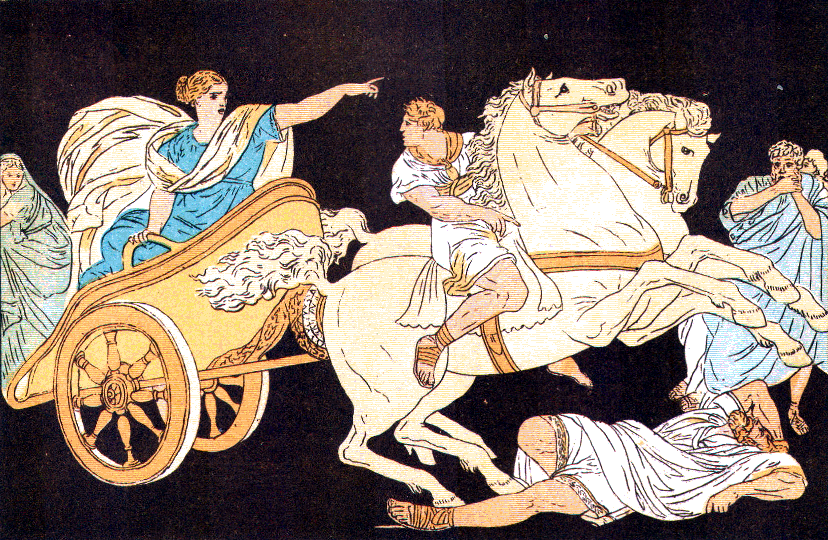 TULLIA DRIVING OVER HER FATHER'S BODY IN A CHARIOT