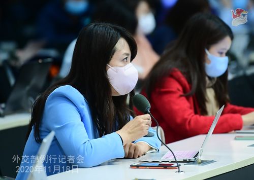 zhao lijian PH 19 Conférence de presse du 18 novembre 2020 tenue par le porte-parole du Ministère des Affaires étrangères Zhao Lijian