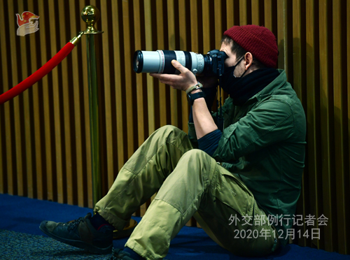 CHINE 23 SUR 23 Conférence de presse du 14 décembre 2020 tenue par le porte-parole du Ministère des Affaires étrangères Wang Wenbin