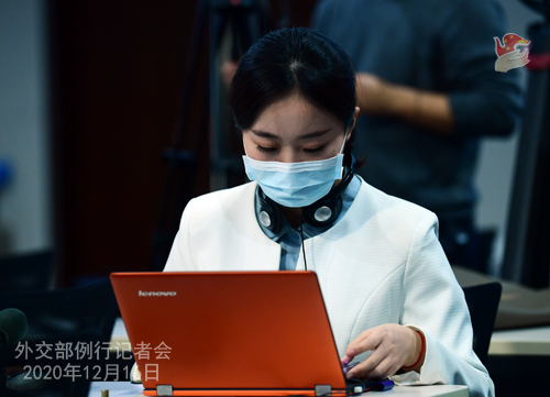 CHINE 3 Conférence de presse du 16 décembre 2020 tenue par le porte-parole du Ministère des Affaires étrangères Wang Wenbin