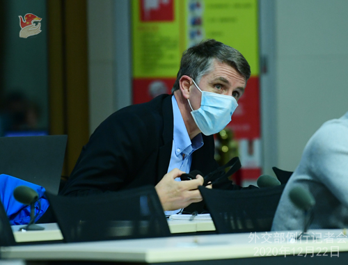 CHINE N° 10 Conférence de presse du 22 décembre 2020 tenue par le porte-parole du Ministère des Affaires étrangères Wang Wenbin