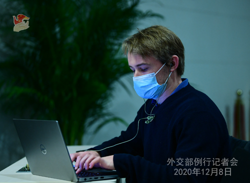 CHINE PH 24 SUR 24 Conférence de presse du 8 décembre 2020 tenue par la porte-parole du Ministère des Affaires étrangères Hua Chunying