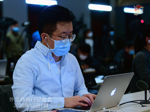 HUA CHUNYING PH 11 DU 01.12.2020 Conférence de presse du 01 décembre 2020 tenue par la porte-parole du Ministère des Affaires étrangères Hua Chunying