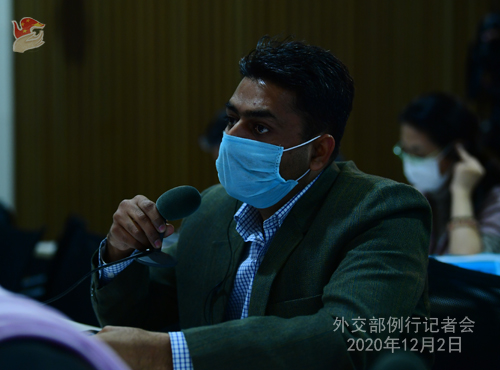 HUA CHUNYING PH 19 DU 02.12.2020 Conférence de presse du 02 décembre 2020 tenue par la porte-parole du Ministère des Affaires étrangères Hua Chunying