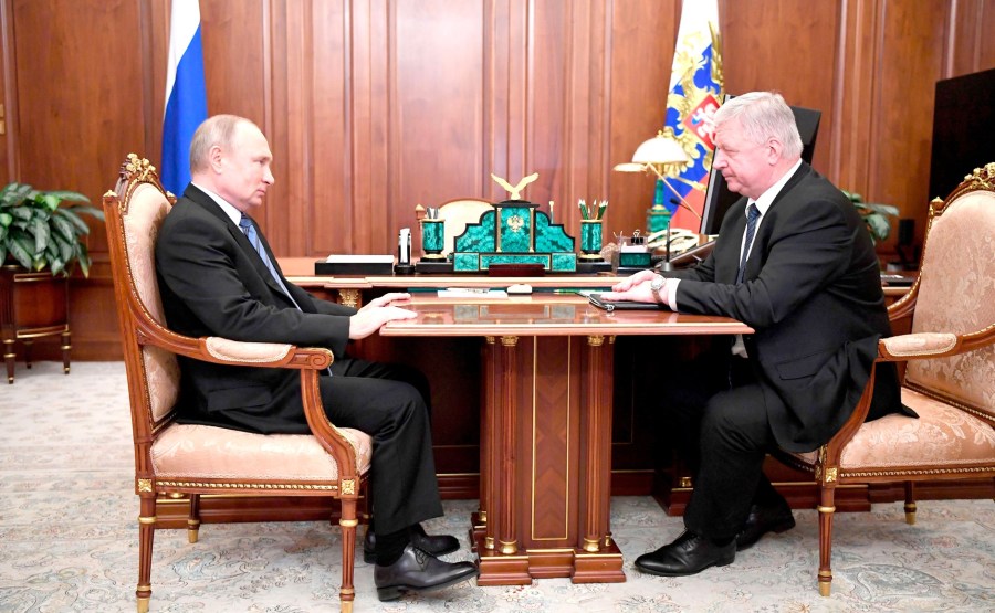 KREMLIN 2 XX 2 Rencontre avec le président de la Fédération des syndicats indépendants de Russie Mikhail Shmakov du 29 décembre 2020