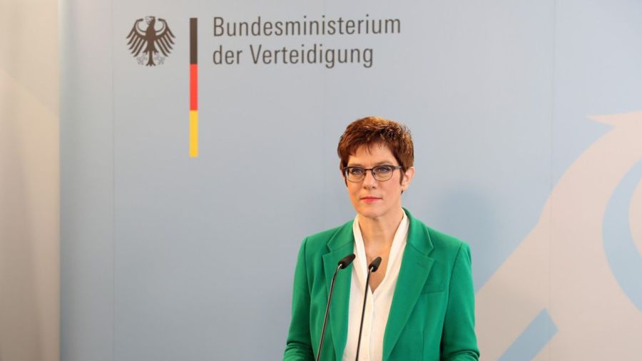 La ministre allemande de la Défense, Annegret Kramp-Karrenbauer,