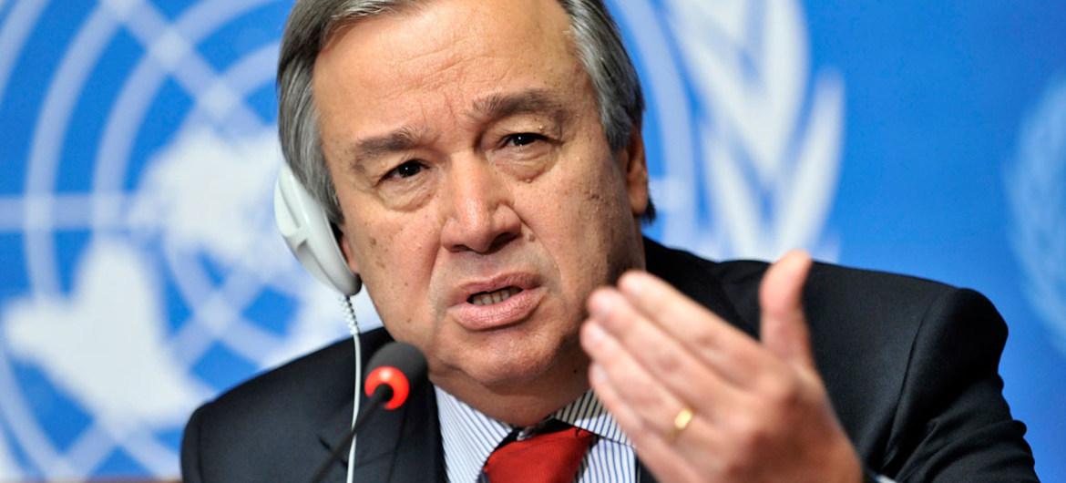 le Secrétaire général de l'ONU António Guterres