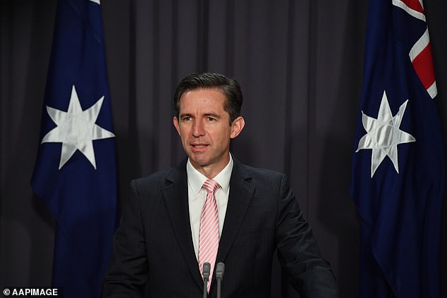Ministre australien du Commerce Simon Birmingham