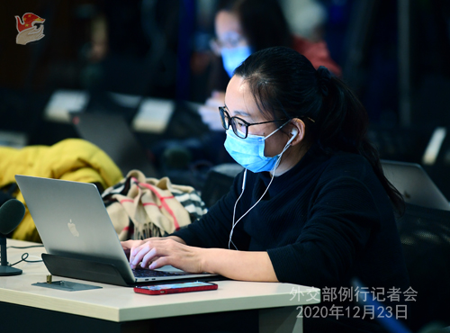 PEKIN 5 Conférence de presse du 23 décembre 2020 tenue par le porte-parole du Ministère des Affaires étrangères Zhao Lijian