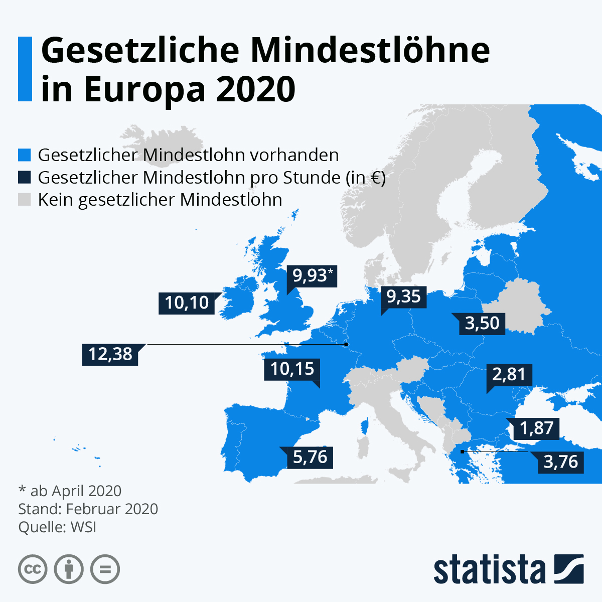 Aperçu du+SMIC+en+Europe