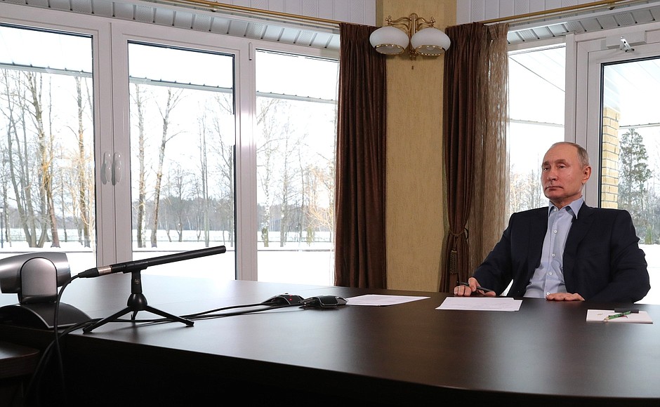 KREMLIN Rencontre 25 PH 5 XX 5 avec des étudiants universitaires pour marquer la journée des étudiants russes 25 janvier 2021