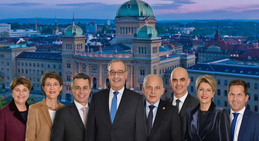 La photographie officielle du Conseil fédéral 2021. — © Chancellerie fédérale