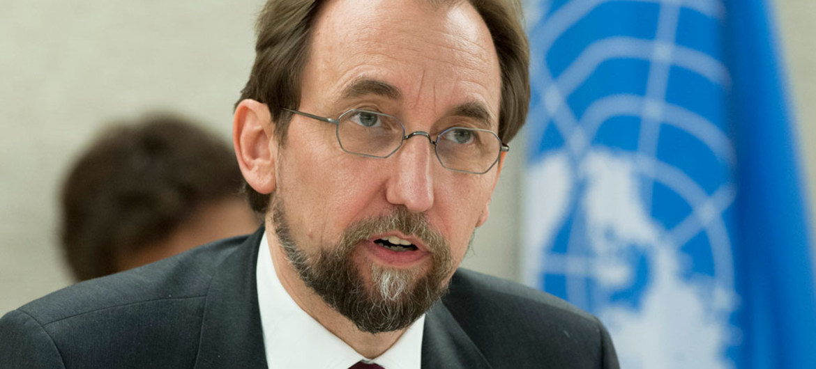 Le Haut-Commissaire des Nations Unies aux droits de l'homme, Zeid Ra'ad Al Hussein. Photo ONU-Jean-Marc Ferré
