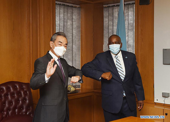 M. Wang a rencontré le Président Mokgweetsi Masisi