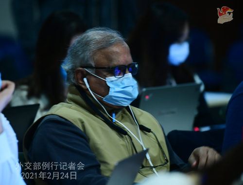 CHINE WW PH 15 Conférence de presse du 24 février 2021 tenue par le porte-parole du Ministère des Affaires étrangères Wang Wenbin